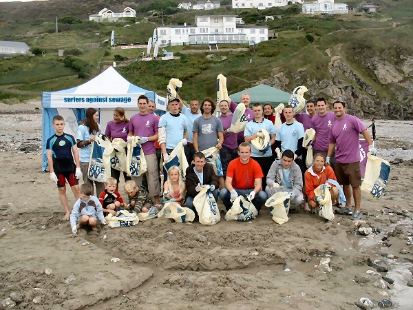 SAS Beach Clean Porthtowan SAS Beach Clean